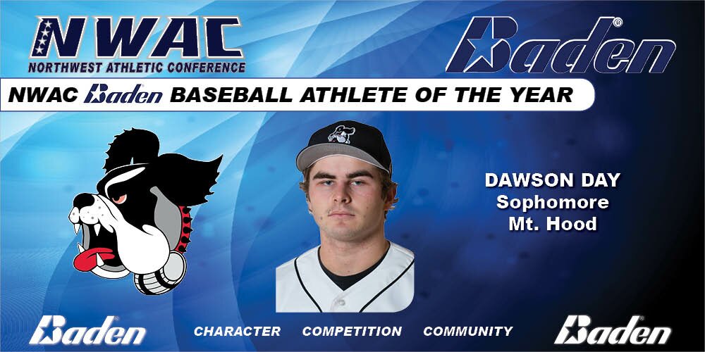 Dawson Day Baden Baseball Ahtlete of the Year Graphic